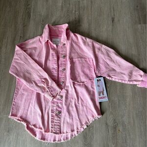 Celebrity Pink Kids Pink Denim Shacket